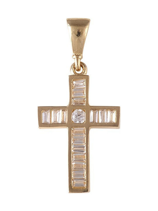 Women's Rose Gold Cross 14K