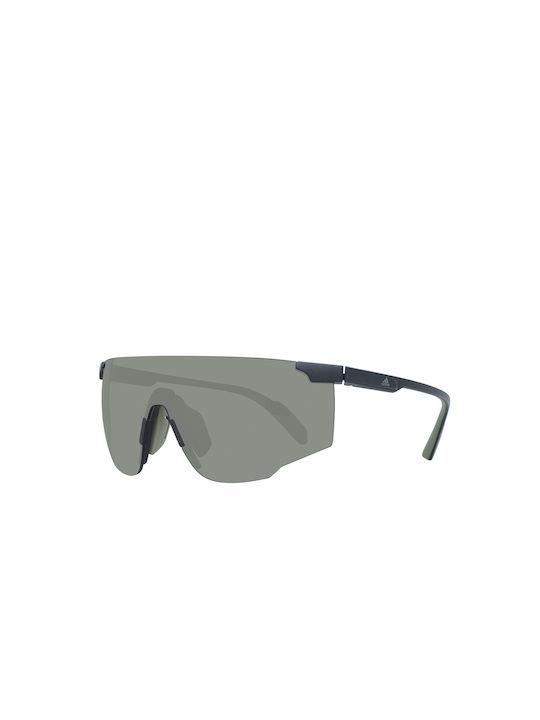 Adidas Мъжки Слънчеви очила с Черно Пластмасов Рамка SP0031H 02N