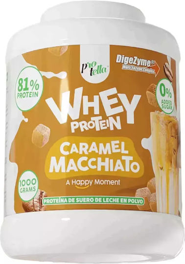 Protella Whey Protein Протеин Суроватъчен с Вкус Карамелено макиато 1kg
