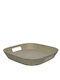 Kaemingk Rectangular Serving Tray with Handles in Brown Color 39.4x39.4x6.2cm 807077 1pcs