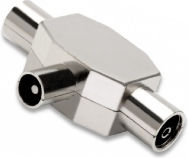 GBC Coaxial Male to Coaxial 2x Female Converter 1 Piece