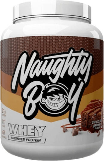 Naughty Boy Advanced Whey Protein Organic Milk Serum Protein with Creatine and Flavor White Chocolate Caramel Biscuit 2kg