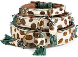 DWAM Leather Dog Collar in Beige Color Medium DWAM Leather Dog Collar in Beige Color Medium