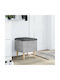 Hocker Für das Wohnzimmer Mit Stauraum Hölzernes Gray 42x42x46cm