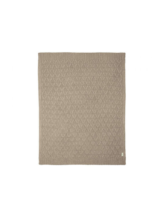Mamas & Papas Blanket Nursery Swaddling Blankets Knitted Beige 70x90cm