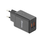 Tellur Charger Without Cable with 2 USB-A Ports Blacks (Basic HC204)