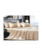 MayHome Pillowcase Set with Envelope Cover Beige 50x70cm.
