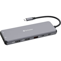 Verbatim CMH-13 USB-C Docking Station με HDMI/DisplayPort 4K PD Ethernet