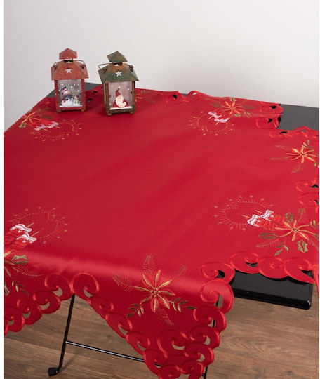 Silk Fashion N05 Christmas Tablecloth Square Fabric L140xW140cm.