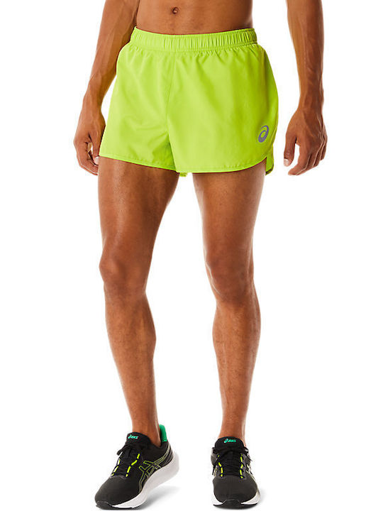 ASICS Core Split Men's Athletic Shorts Lime Zest