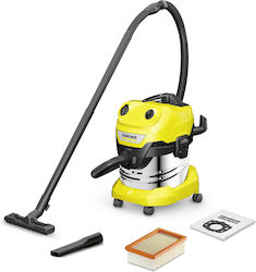 Karcher WD 4 S V-20/5/22 Σκούπα Υγρών / Στερεών 1000W με Κάδο 20lt