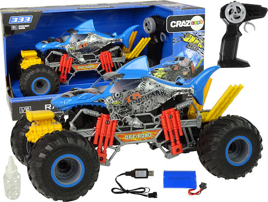 Lean Toys Shark Remote Controlled Car Blue
