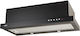 Akpo WK-7 Light 50 Sliding Vent Hood 50cm Black