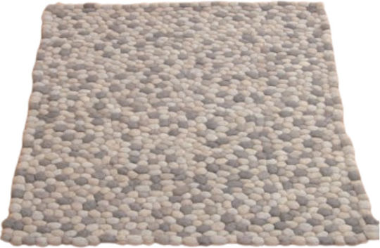 JGS S.A. Pebbles Carpet-012 Teppich Rechteckig Wolle Natural Felt Pebbles