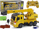 Lean Toys Remote Controlled Teleghidat Vehicul de construcție Galben