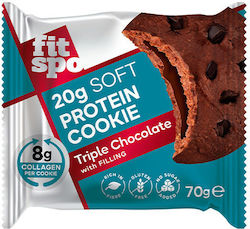 Fit Spo Μπισκότα Πρωτεΐνης Triple Chocolate 70gr
