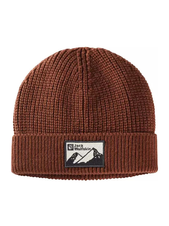 Beanie Unisex Beanie Knitted in Orange color