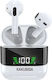 Kakusiga KSC-686 Earbud / In ear Bluetooth хендсфри Слушалки с Кутийка за Зареждане Бял