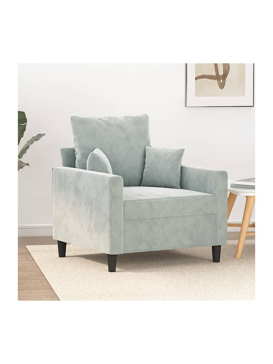 Catifelat Gri deschis 78x77x80cm