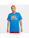 Nike Herren Sportliches Kurzarmshirt Blau