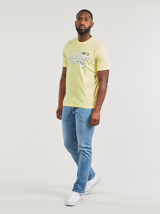 Jack & Jones Men's Short Sleeve T-shirt Yellow