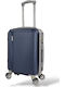Playbags Cabin Travel Suitcase Hard Blue with 4 Wheels Height 52cm PS1867-18