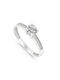 Antwnakakis Single Stone from White Gold 14K