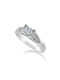 Antwnakakis Single Stone from White Gold 14K