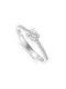 Antwnakakis Single Stone from White Gold 14K