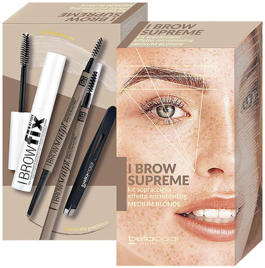 Bellaoggi I Brow Supreme Kit Σετ Μακιγιάζ Φρυδιών Blonde/Medium Brown