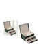 ForHome Fabric Green Jewellery Box 23x17x14cm