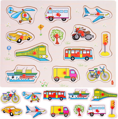 Wooden Kids Puzzle Interlocking Pieces 12pcs