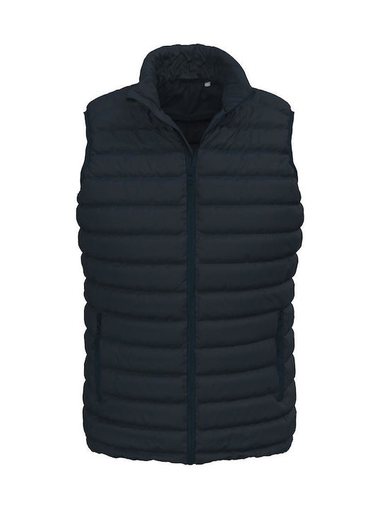 Stedman Men's Sleeveless Puffer Jacket Blue Midnight