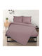 Kipper Cearșaf King Size cu Elastic 180x200+32cm. Violet