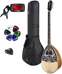 Musicland Bouzouki Deluxe Set Handgefertigt BZ8-M03-DELUXESET