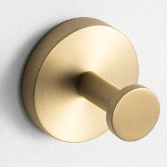 Imex Single Wall-Mounted Bathroom Hook 5.3x5.3cm Gold Imex Single Wall-Mounted Bathroom Hook 5.3x5.3cm Gold
