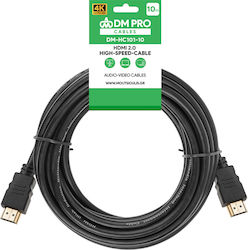 DM Pro DM-HC101-10 HDMI 2.0 HDMI male - HDMI male 10m Μαύρο