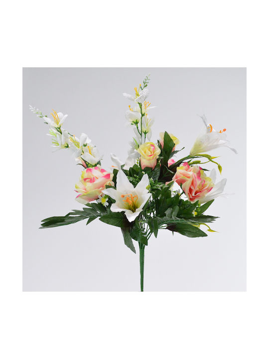 Bouquet of Artificial Flowers Salmon 50cm 1pcs