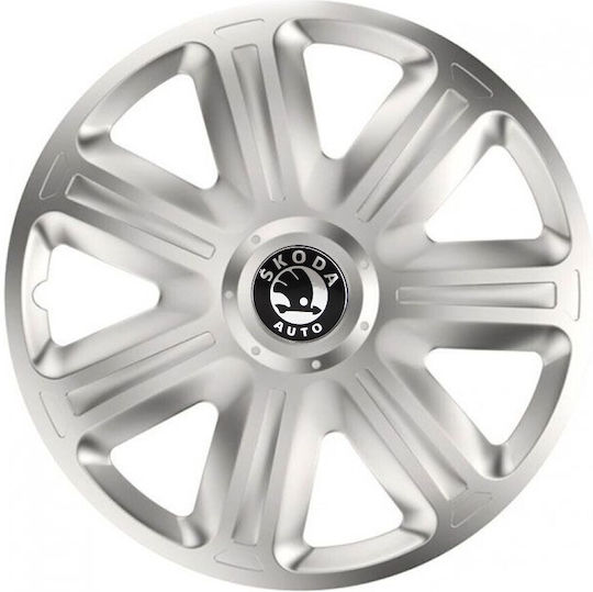 Versaco Car Hubcap Set Comfort with Skoda Emblem 16" 4pcs Silver
