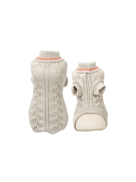 Glee Knitted Sweater Dog in Beige color XL 38x38cmx38cmcm.