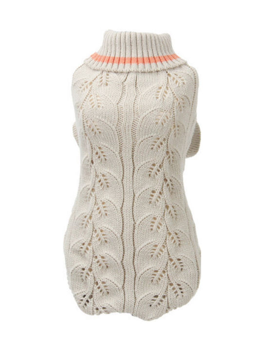 Glee Knitted Sweater Dog in Beige color S 24x24cmx24cmcm.