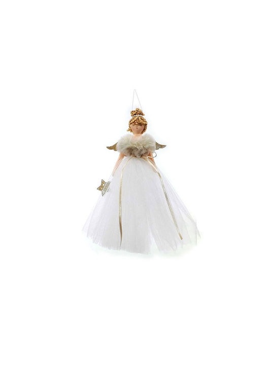 Christmas Angel Ornament White 23cm