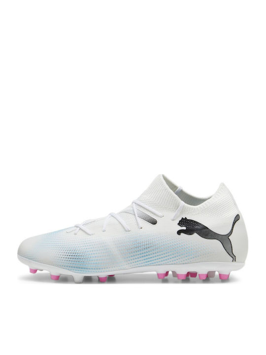 PUMA Future 7 Match Футболни Обувки с Бутони Бели