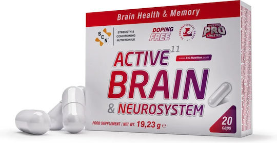 S-C-Nutrition Active11 Brain & Neurosystem Supplement for Memory & Focus 20 Capsules