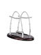 Leagănul Lui Newton Pentru Decor Birou Din Metal 23x18cm În Culoare Neagră