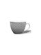 General Trade Tasse Keramik Black and White Triangles 400ml 1Stück