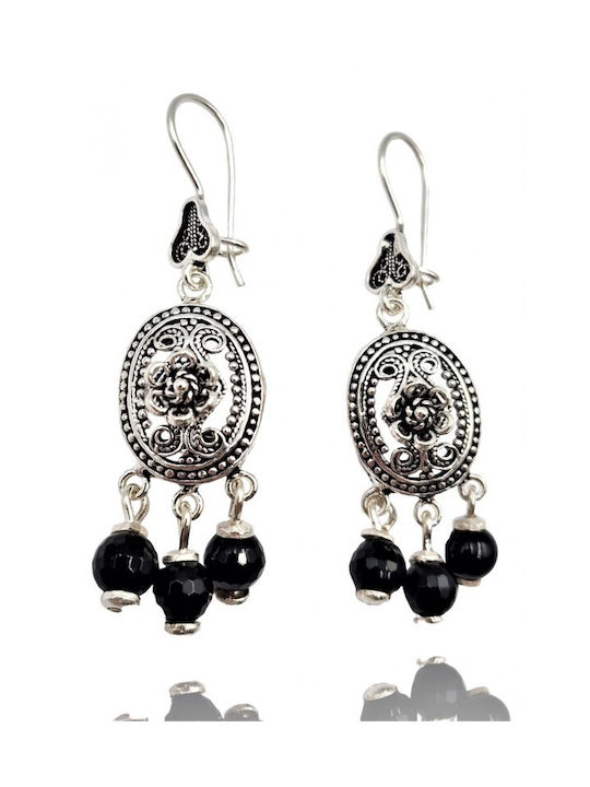 Earrings made of Silver with Stones