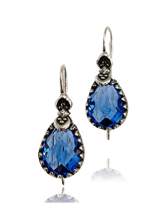 Earrings made of Silver with Stones