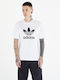 Adidas Trefoil Ανδρική Μπλούζα Άσπρο.