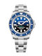 Bobroff Men's Watch 42mm Battery with Silver Metal Bracelet